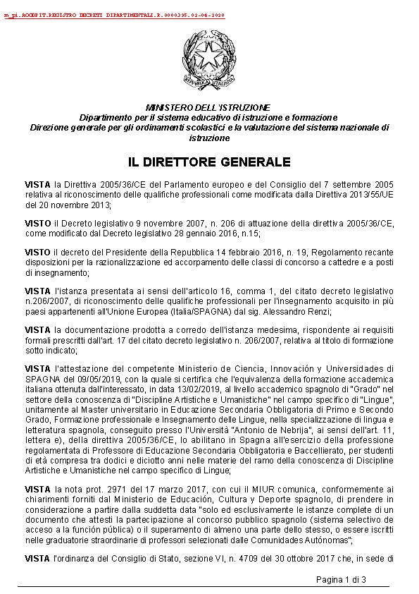 ABILITAZIONE TFA SOSTEGNO IN SPAGNA