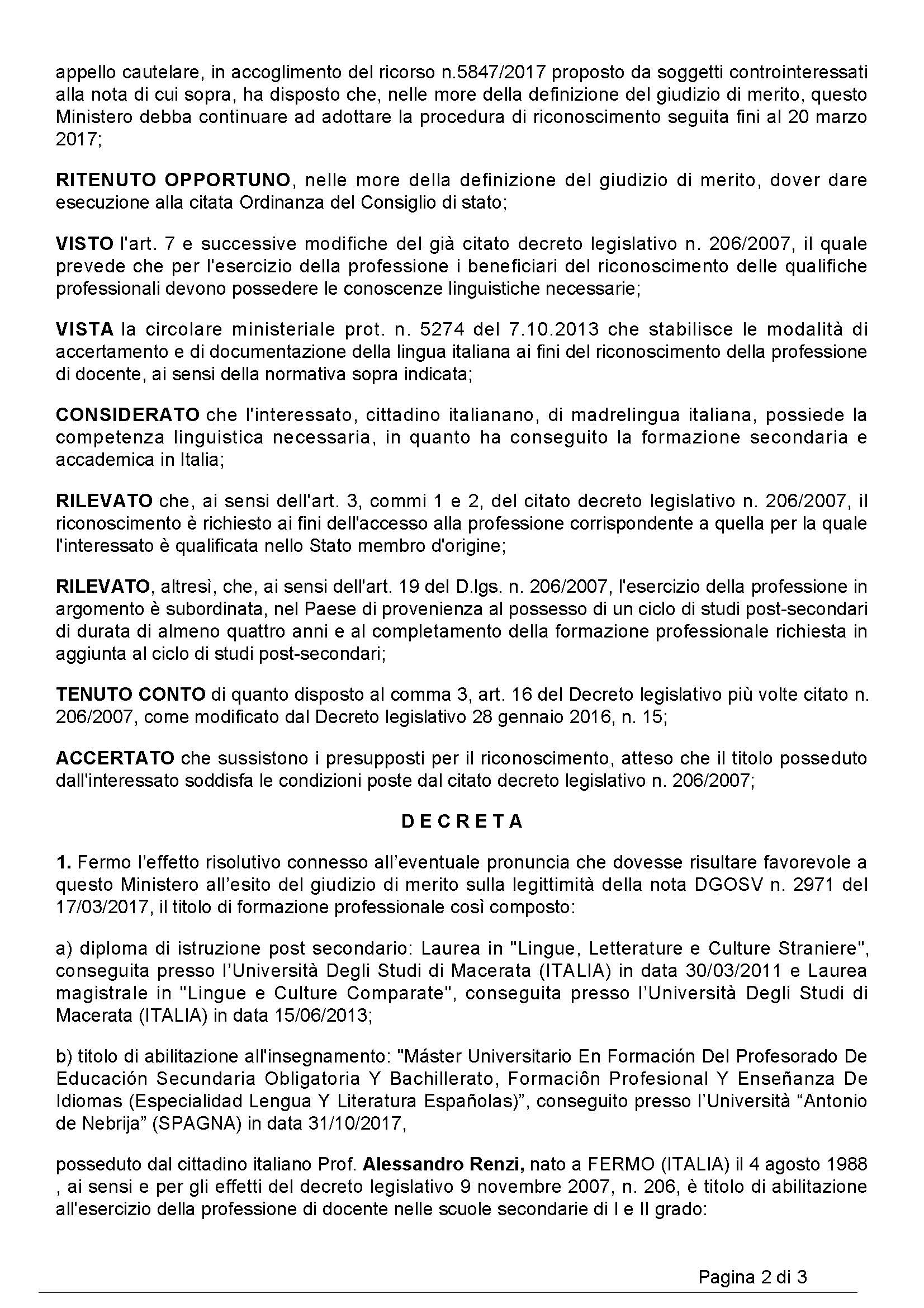 ABILITAZIONE TFA SOSTEGNO IN SPAGNA